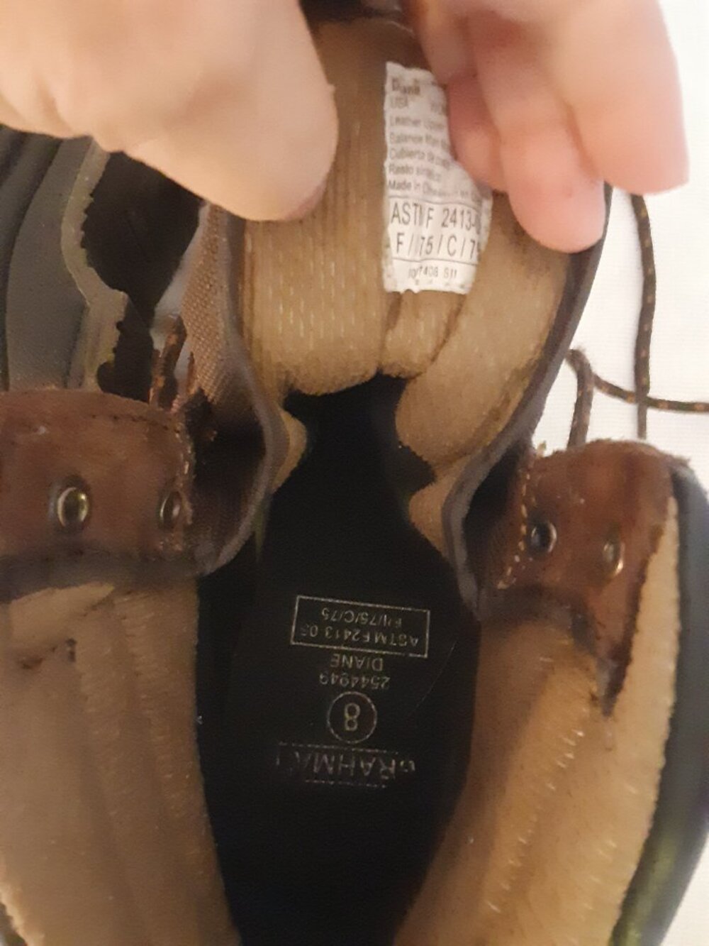 Brahma Womens Diane II steel toe work boots Sz 8.5 brown/black waterproof suede - Picture 11 of 15